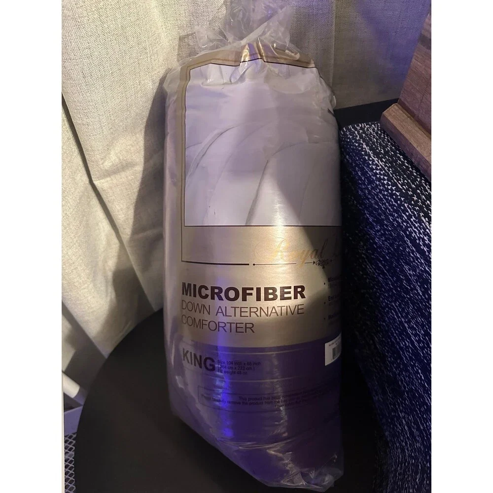 Lightweight Purple King Size Comforter Blanket